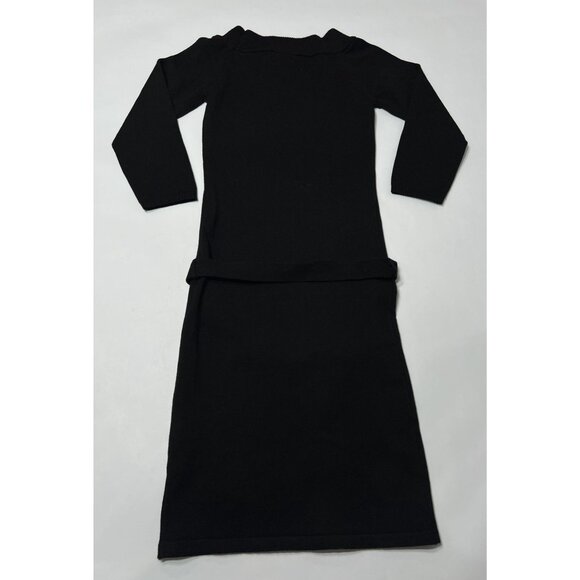 Frankies Bikinis x Bella Hadid Saloon Knit Mini Dress in Black - Picture 4 of 5